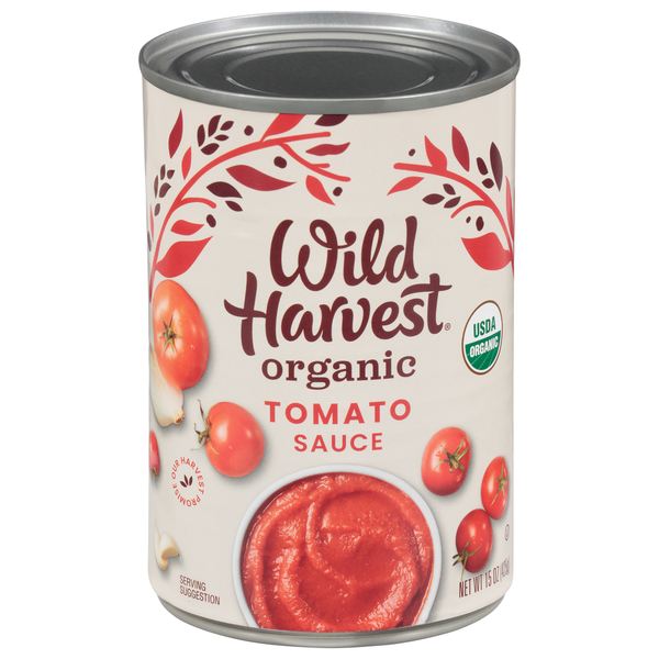 Canned & Jarred Vegetables Wild Harvest Tomato Sauce, Organic hero