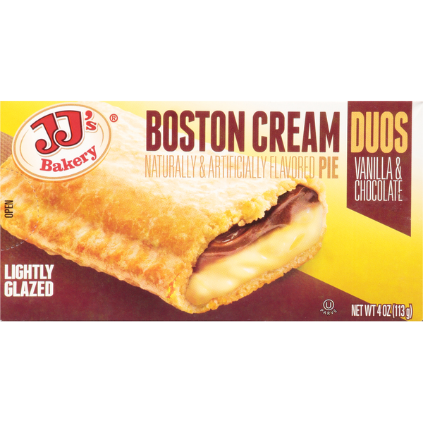 Frozen Dessert JJ's Bakery Pie, Duos, Boston Cream, Lightly Glazed hero