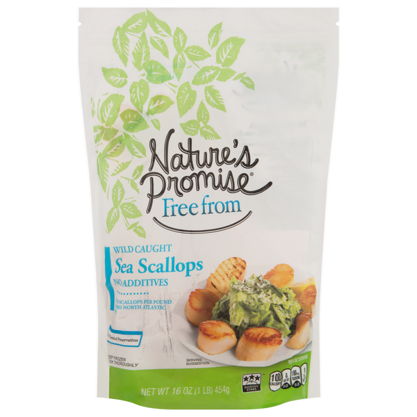 Frozen Shrimp & Shellfish Nature's Promise Wild Caught Sea Scallops hero