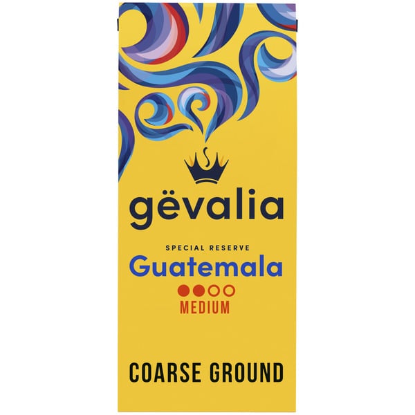 Coffee Gevalia Special Reserve Guatemala Single Origin Medium Roast Coarse Ground Coffee hero