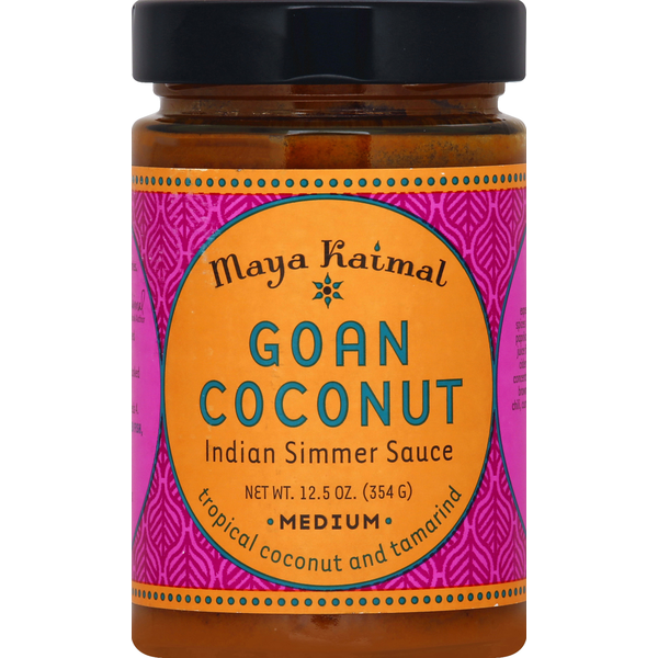 Marinades & Meat Preparation Maya Kaimal Indian Simmer Sauce, Medium, Goan Coconut hero