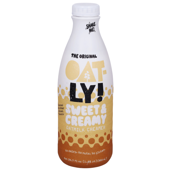 Refrigerated Oatly Oatmilk Creamer, Sweet & Creamy, The Original hero