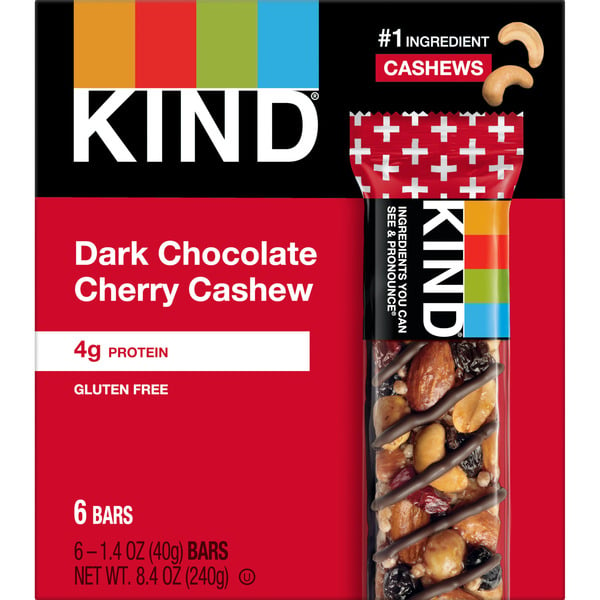 Candy & Chocolate KIND Dark Chocolate Cherry Cashew hero