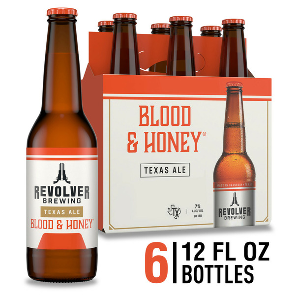 Beers & Coolers Revolver Brewing Blood & Honey Texas Ale Beer hero