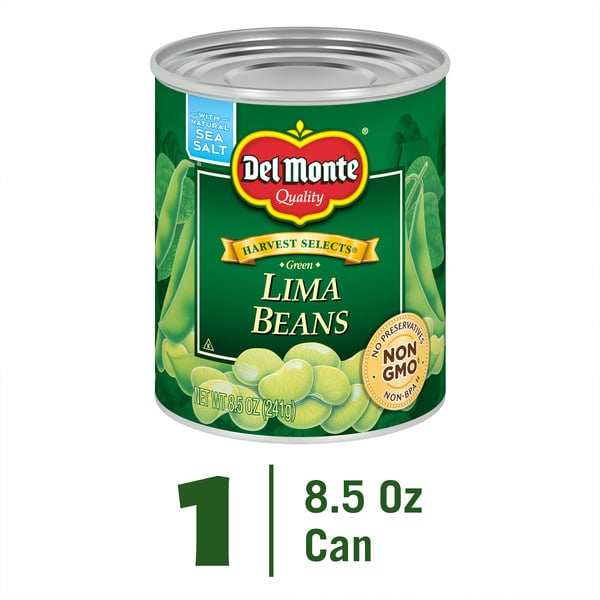 Canned Meat, Seafood & Beans Del Monte Lima Beans, Green hero