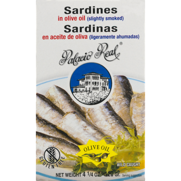 Canned Meat, Seafood & Beans Palacio Real Sardines In Olive Oil hero