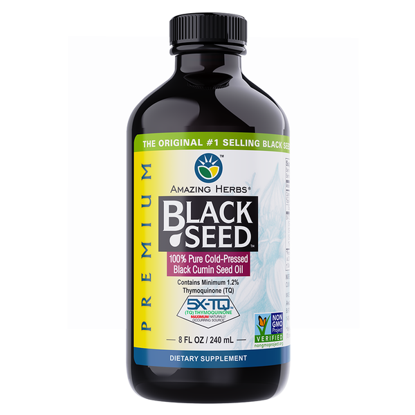 Fish Oil & Omegas Amazing Herbs Premium Black Seed Oil hero