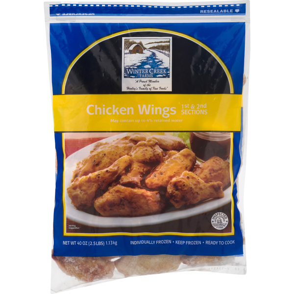 Frozen Appetizers & Sides Winter Creek Farm Chicken Wings, 1st & 2nd Sections hero