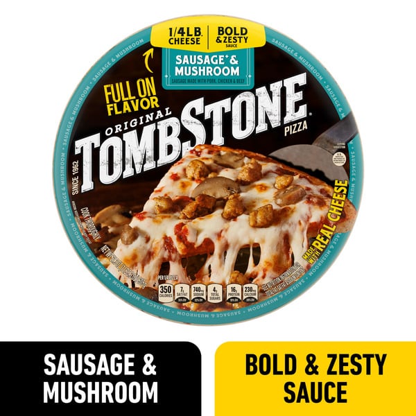 Frozen Pizza Tombstone Original Sausage And Mushroom hero