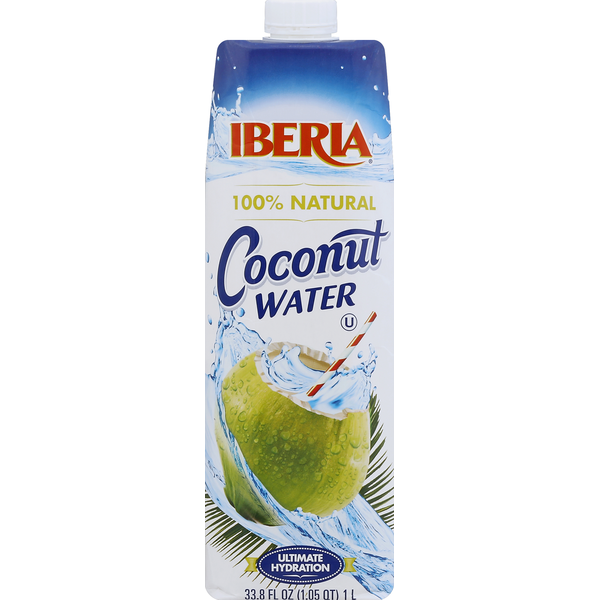 Juice & Nectar (Shelf-Stable) Iberia 100% Pure Coconut Water hero