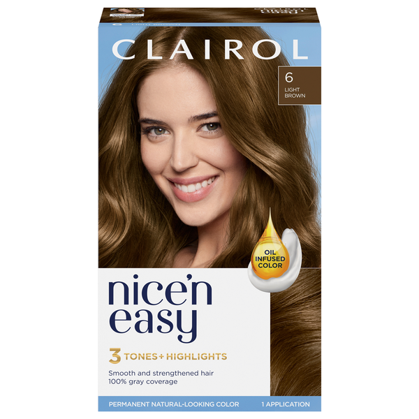 Hair Care Nice’n Easy Hair Color, Permanent, Light Brown 6 hero