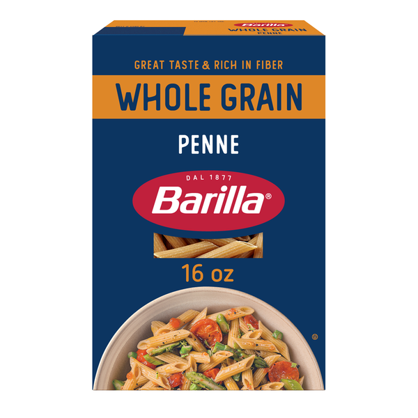 Dry Pasta Barilla Whole Grain Penne - Non-GMO Pasta Made With 100% Whole Grain Durum Wheat hero