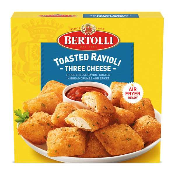 Bertolli Three Cheese Toasted Ravioli Frozen Appetizer hero