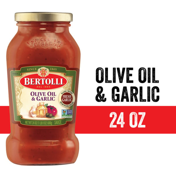 Pasta Sauce & Marinades Bertolli Olive Oil & Garlic Sauce hero