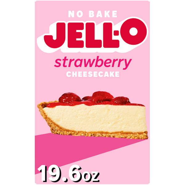 Doughs, Gelatins & Bake Mixes Jell-O Strawberry Cheesecake Dessert Kit hero