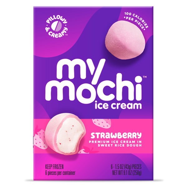 Ice Cream & Ice My/Mochi Ice Cream Strawberry hero