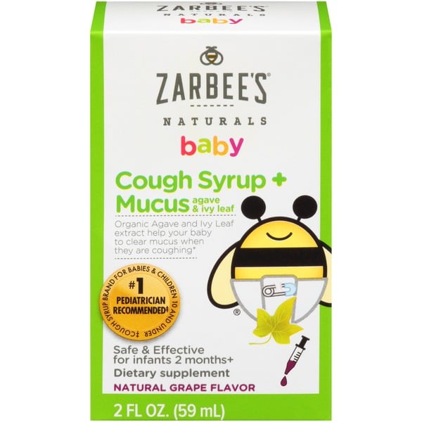 Cold, Flu & Allergy Zarbee’s Grape Cough Syrup & Mucus Reducer hero