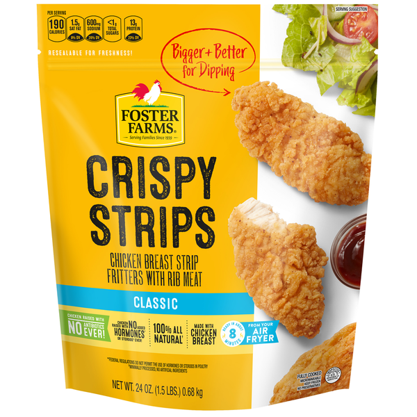 Frozen Meat Foster Farms Crispy Chicken Breast Strips hero