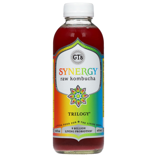 Kombucha GT's Living Foods Enlightened Synergy Organic Trilogy Raw Kombucha hero