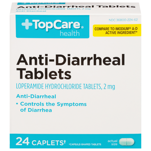 Digestion TopCare Anti-Diarrheal, 2 mg, Caplets hero