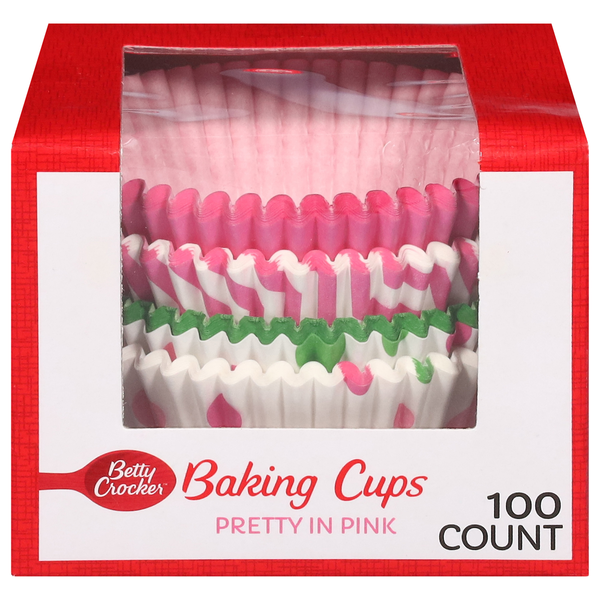 Baking Supplies & Decor Betty Crocker Baking Cups, Pretty in Pink hero