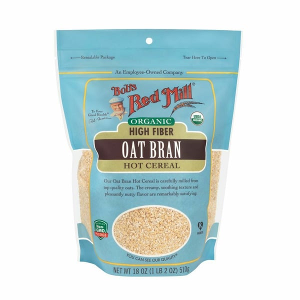 Hot Cereal & Pancake Mixes Bob's Red Mill High Fiber Oat Bran Hot Cereal, Organic hero