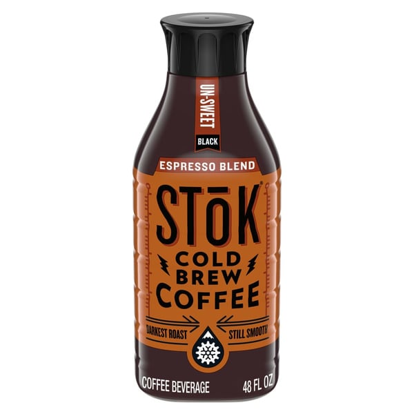 Coffee STōK Espresso Blend Cold Brew Coffee, Black, Unsweetened, Dark Roast hero