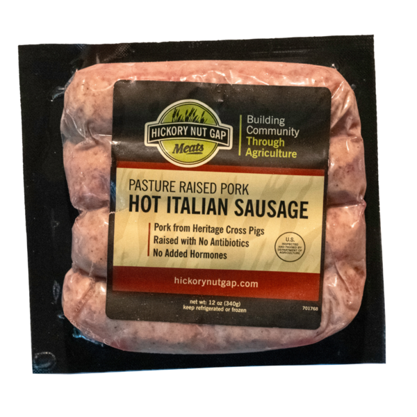 Hot Dogs, Bacon & Sausage Hickory Nut Gap Hot Italian Sausage Link hero