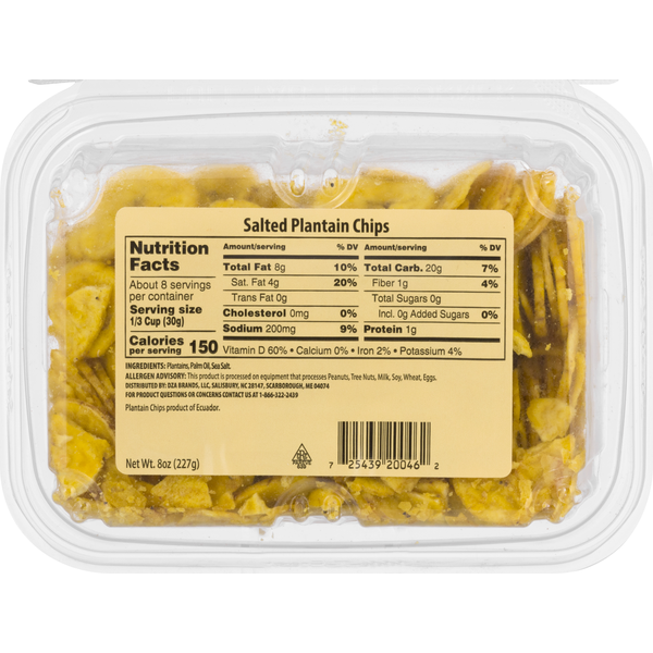 Packaged Produce & Salad Taste of Inspirations Plantain Chips, Salted hero