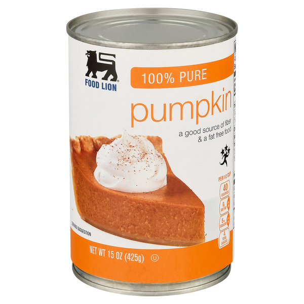 Baking Ingredients Food Lion Pie Filling or Topping, 100% Pumpkin hero