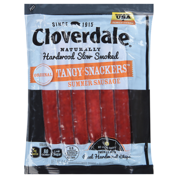 Hot Dogs, Bacon & Sausage Cloverdale Summer Sausage, Original hero