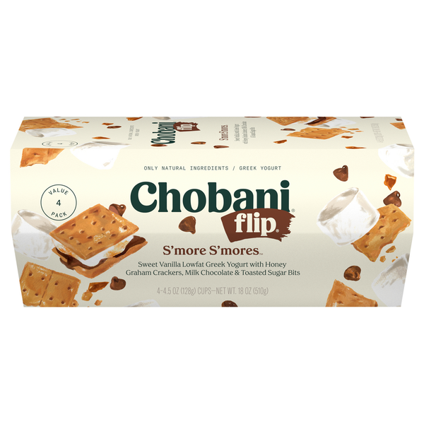 Yogurt/Kefir Chobani Yogurt, Greek, S'more S'mores, Value 4 Pack hero