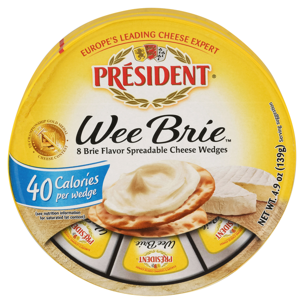 Specialty Cheeses Président Wee Brie snack portions hero