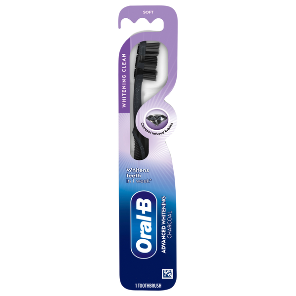 Oral Hygiene Oral-B Toothbrush, Charcoal, Soft hero