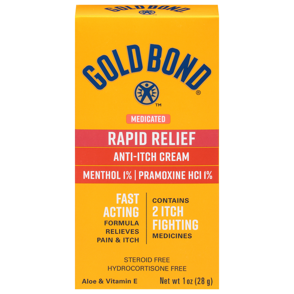 Muscles, Joints & Pain Relief Gold Bond Anti-Itch Cream, Rapid Relief, Medicated hero