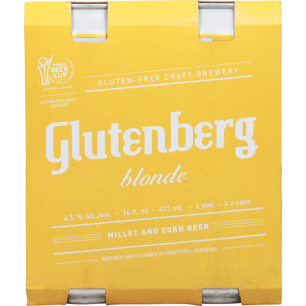 Beers & Coolers Glutenberg Beer, Blonde hero