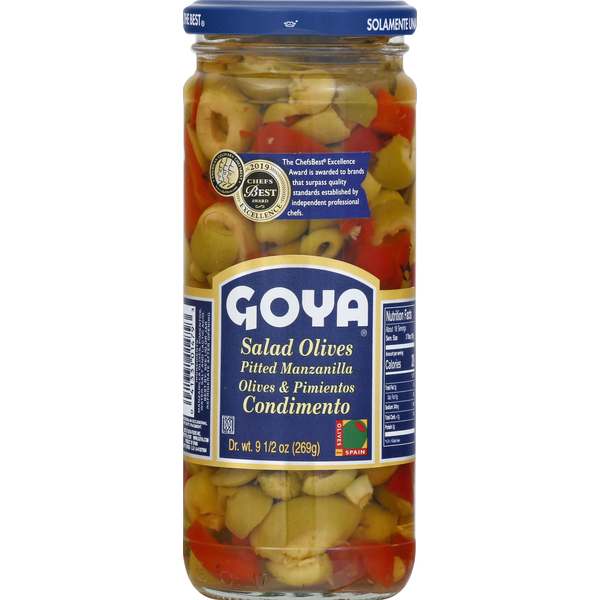 Fresh Soups, Stews & Salads Goya Salad Olives 9 1/2 hero