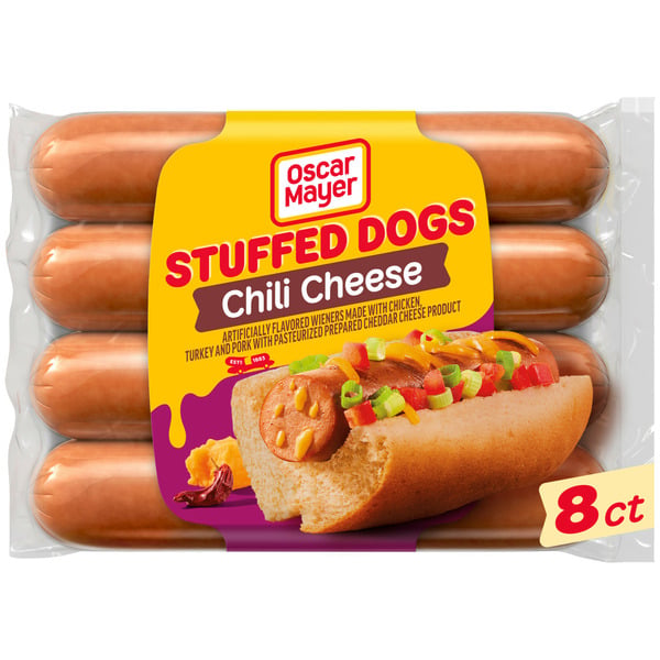 Hot Dogs, Bacon & Sausage Oscar Mayer Chili Cheese Stuffed Dogs hero