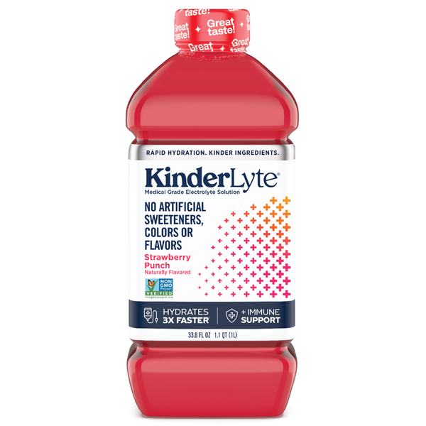 Kinderlyte Advanced Hydration Electrolyte Solution, Strawberry Punch hero