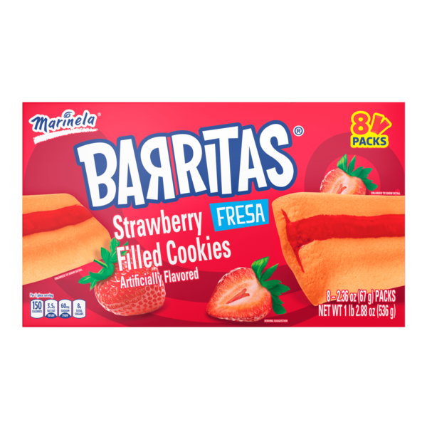 Bimbo  Barritas, 8 packs, Fresa Filled Cookies hero