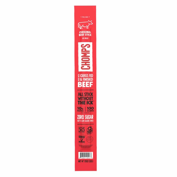 Packaged Meat Chomps Grass-Fed Original Beef Stick hero