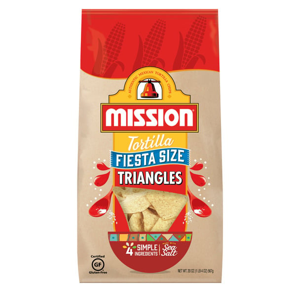 Chips & Pretzels Mission Fiesta Size Tortilla Triangles hero