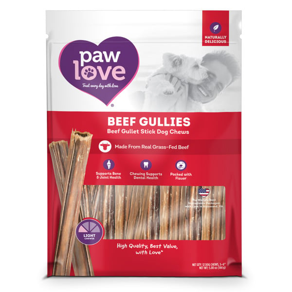 Dog Food & Care PawLove Beef Gullies, Light Dog Chew hero