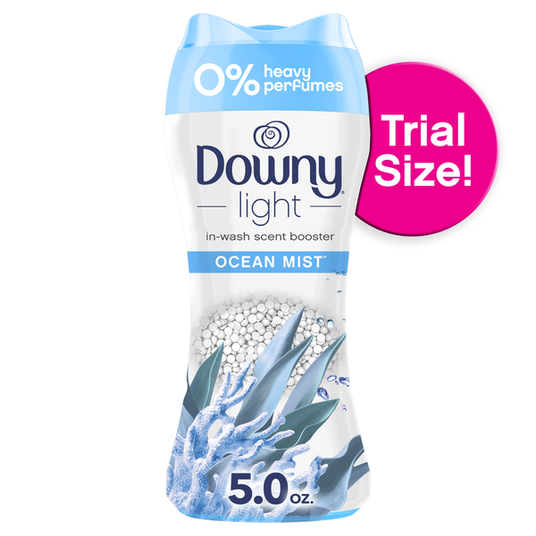 Downy Light Laundry Scent Booster Beads for Washer, Ocean Mist, with No Heavy Perfumes hero