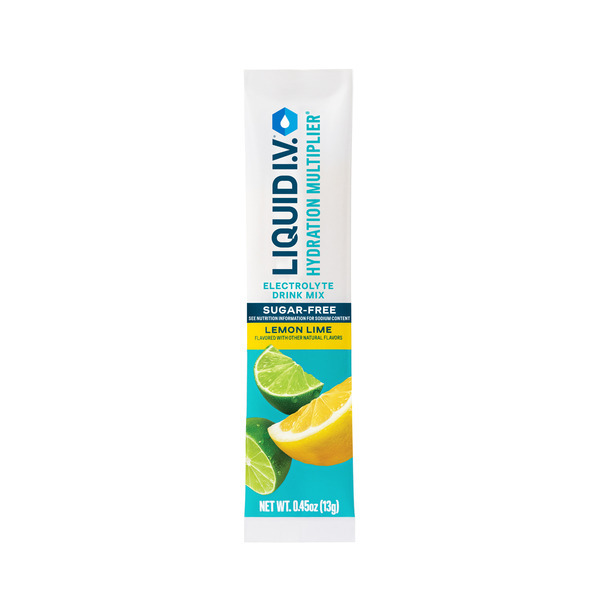 Liquid I.V. Electrolyte Drink Mix, Sugar-Free, Lemon Lime hero