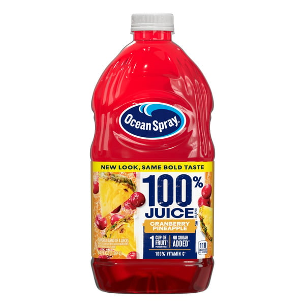 Juice & Nectars Ocean Spray 100% Juice Cranberry Pineapple Juice Blend hero