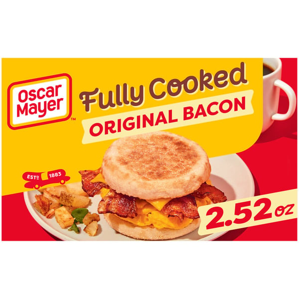 Bacon & Breakfast Meat Oscar Mayer Original Fully Cooked Bacon hero