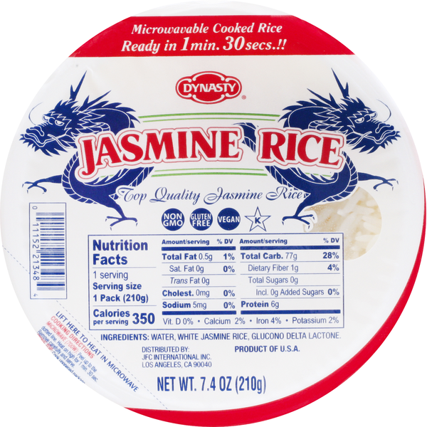 Instant Foods Dynasty Jasmine Rice hero