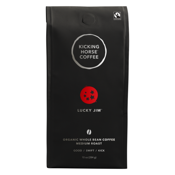 Coffee Kicking Horse Coffee Lucky Jim, Medium Roast, Whole Bean hero