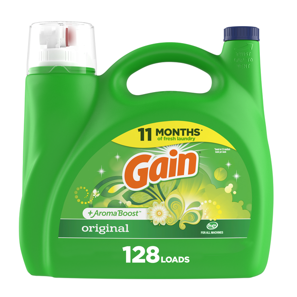 Laundry Gain Liquid Laundry Detergent, Original Scent, 128 Loads hero